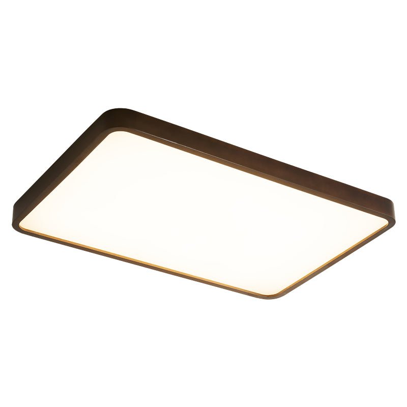 Lira Rectangular Ceiling Light | Metal, Wood, PVC | Walnut Wood Finish