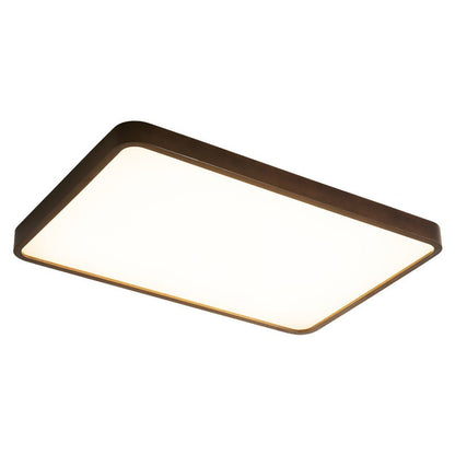 Lira Rectangular Ceiling Light | Metal, Wood, PVC | Walnut Wood Finish