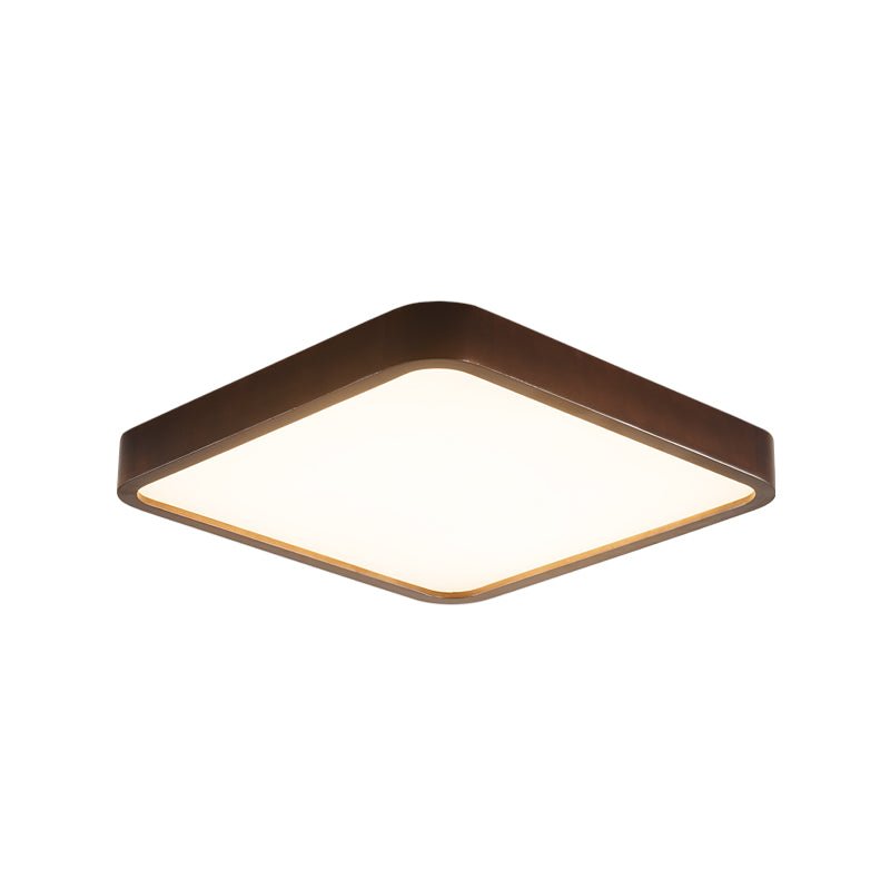 Lira Rectangular Ceiling Light | Metal, Wood, PVC | Walnut Wood Finish