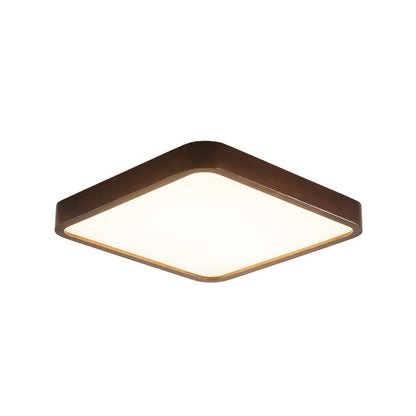 Lira Rectangular Ceiling Light | Metal, Wood, PVC | Walnut Wood Finish