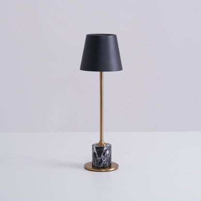 Lirio Mini Table Lamp | Marble Base | Black and Gold