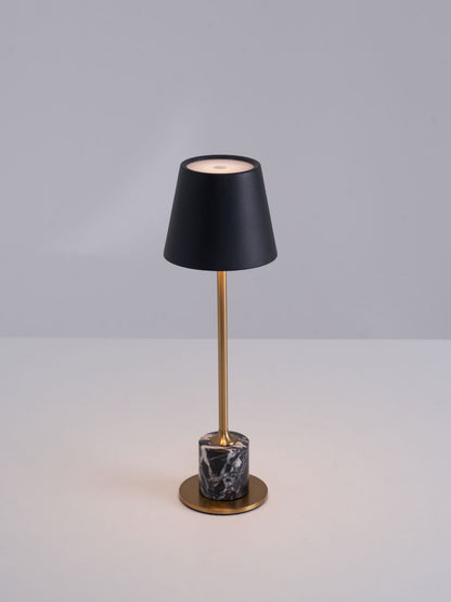 Lirio Mini Table Lamp | Marble Base | Black and Gold