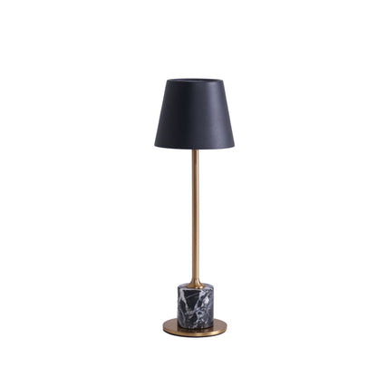 Lirio Mini Table Lamp | Marble Base | Black and Gold