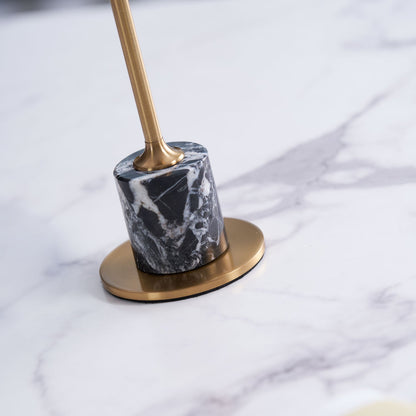 Lirio Mini Table Lamp | Marble Base | Black and Gold