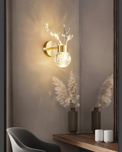 Little Deer Wall Lamp | Acrylic Aluminum Crystal | Gold