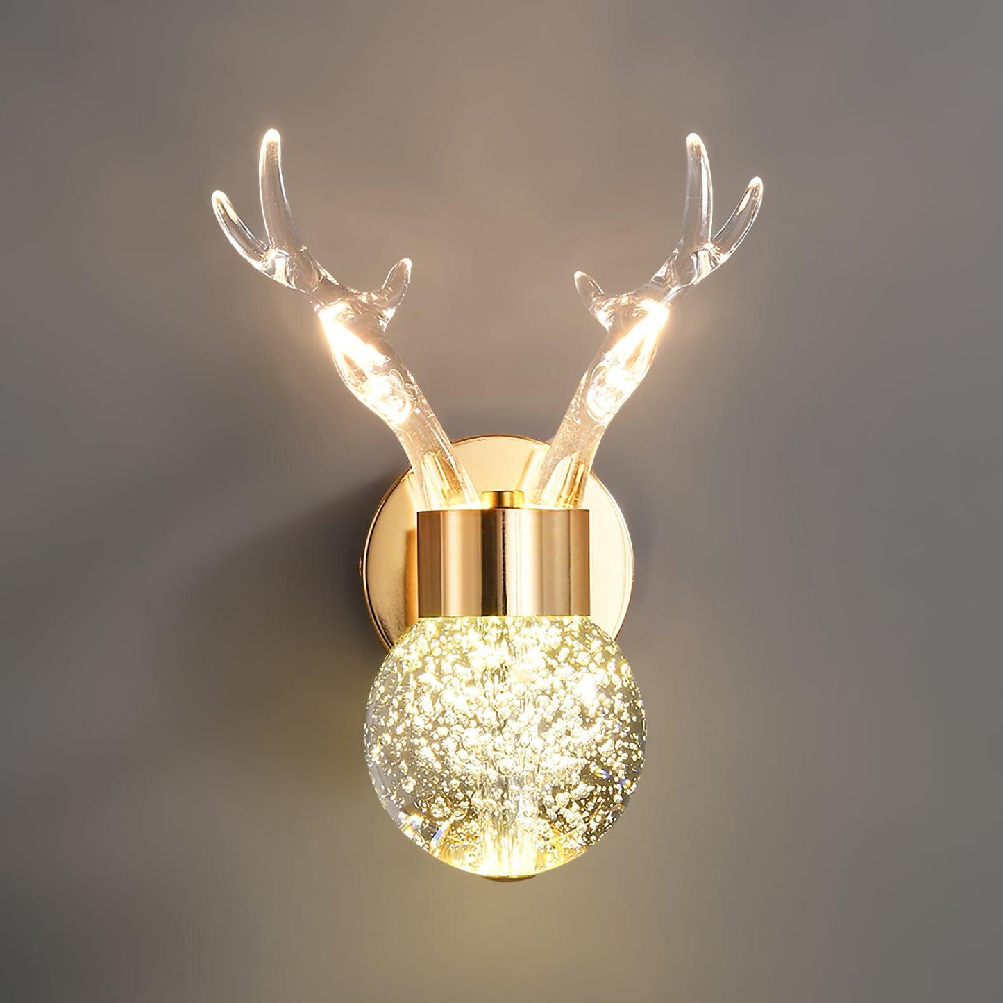 Little Deer Wall Lamp | Acrylic Aluminum Crystal | Gold