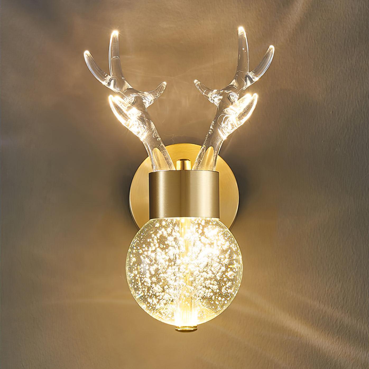 Little Deer Wall Lamp | Acrylic Aluminum Crystal | Gold