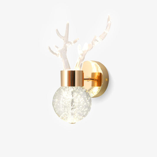 Little Deer Wall Lamp | Acrylic Aluminum Crystal | Gold
