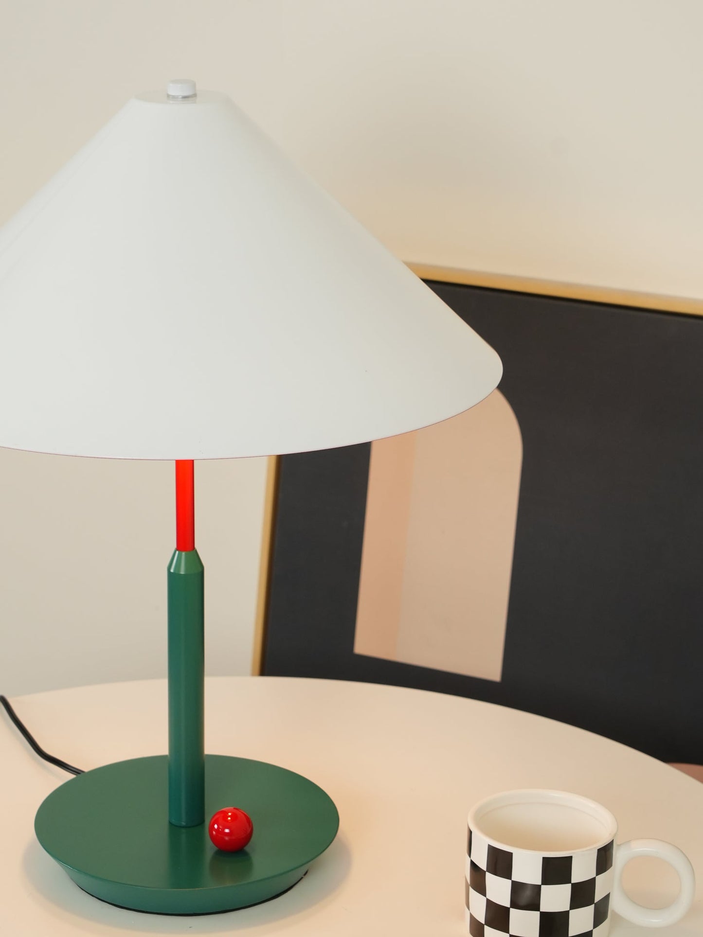 Little Eliah Table Lamp | Steel & Aluminum Alloy | Orange Flamingo, Green Peacock, Deep Blue, Yellow
