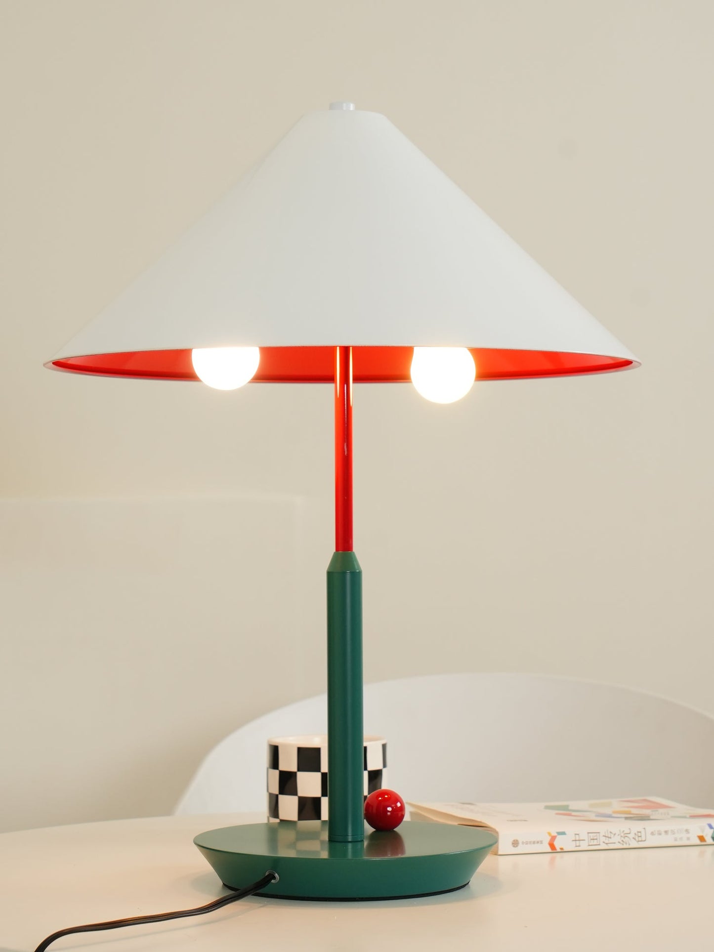 Little Eliah Table Lamp | Steel & Aluminum Alloy | Orange Flamingo, Green Peacock, Deep Blue, Yellow