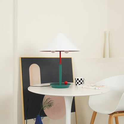 Little Eliah Table Lamp | Steel & Aluminum Alloy | Orange Flamingo, Green Peacock, Deep Blue, Yellow