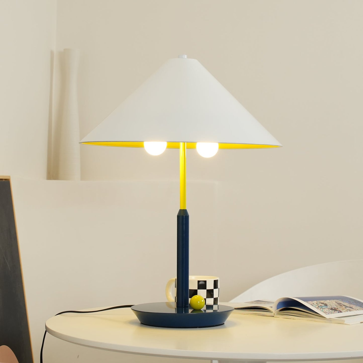 Little Eliah Table Lamp | Steel & Aluminum Alloy | Orange Flamingo, Green Peacock, Deep Blue, Yellow