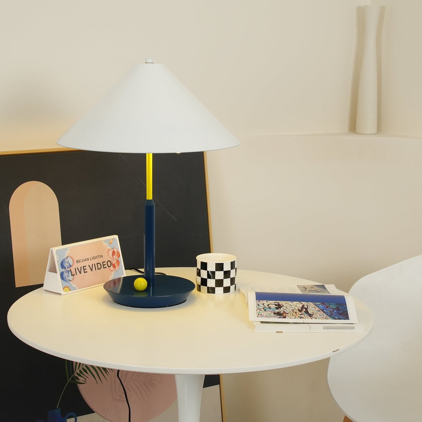 Little Eliah Table Lamp | Steel & Aluminum Alloy | Orange Flamingo, Green Peacock, Deep Blue, Yellow