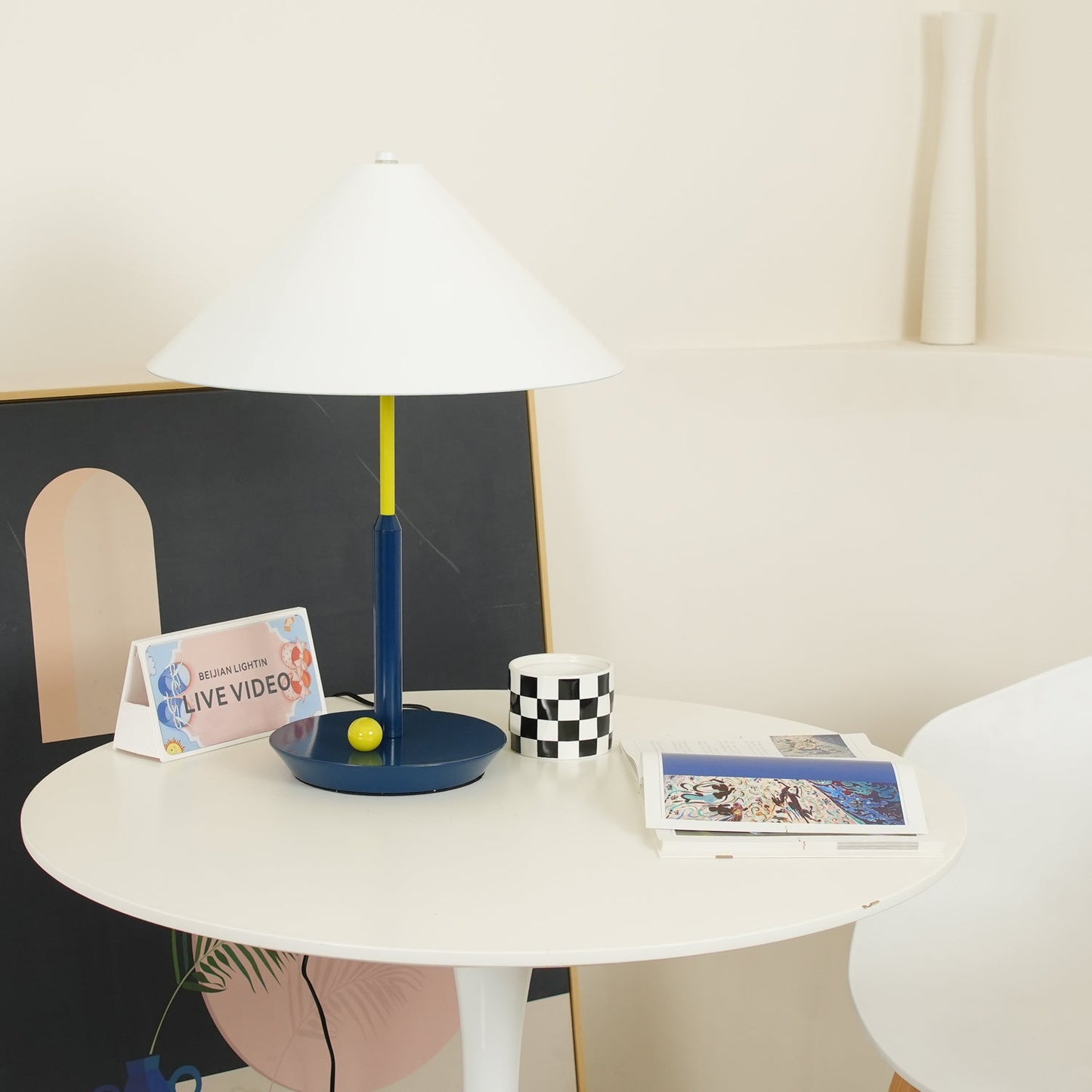 Little Eliah Table Lamp | Steel & Aluminum Alloy | Orange Flamingo, Green Peacock, Deep Blue, Yellow