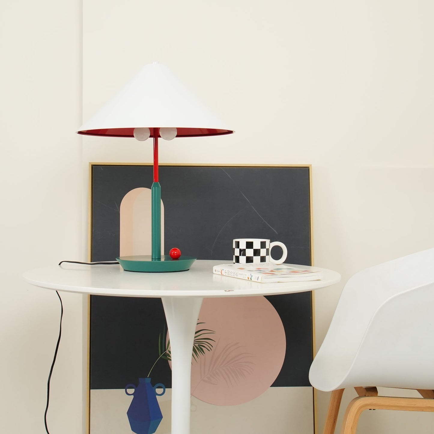 Little Eliah Table Lamp | Steel & Aluminum Alloy | Orange Flamingo, Green Peacock, Deep Blue, Yellow