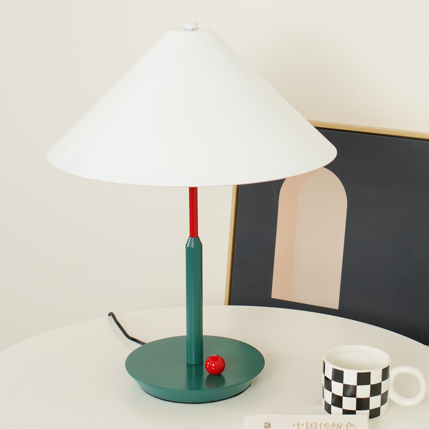 Little Eliah Table Lamp | Steel & Aluminum Alloy | Orange Flamingo, Green Peacock, Deep Blue, Yellow