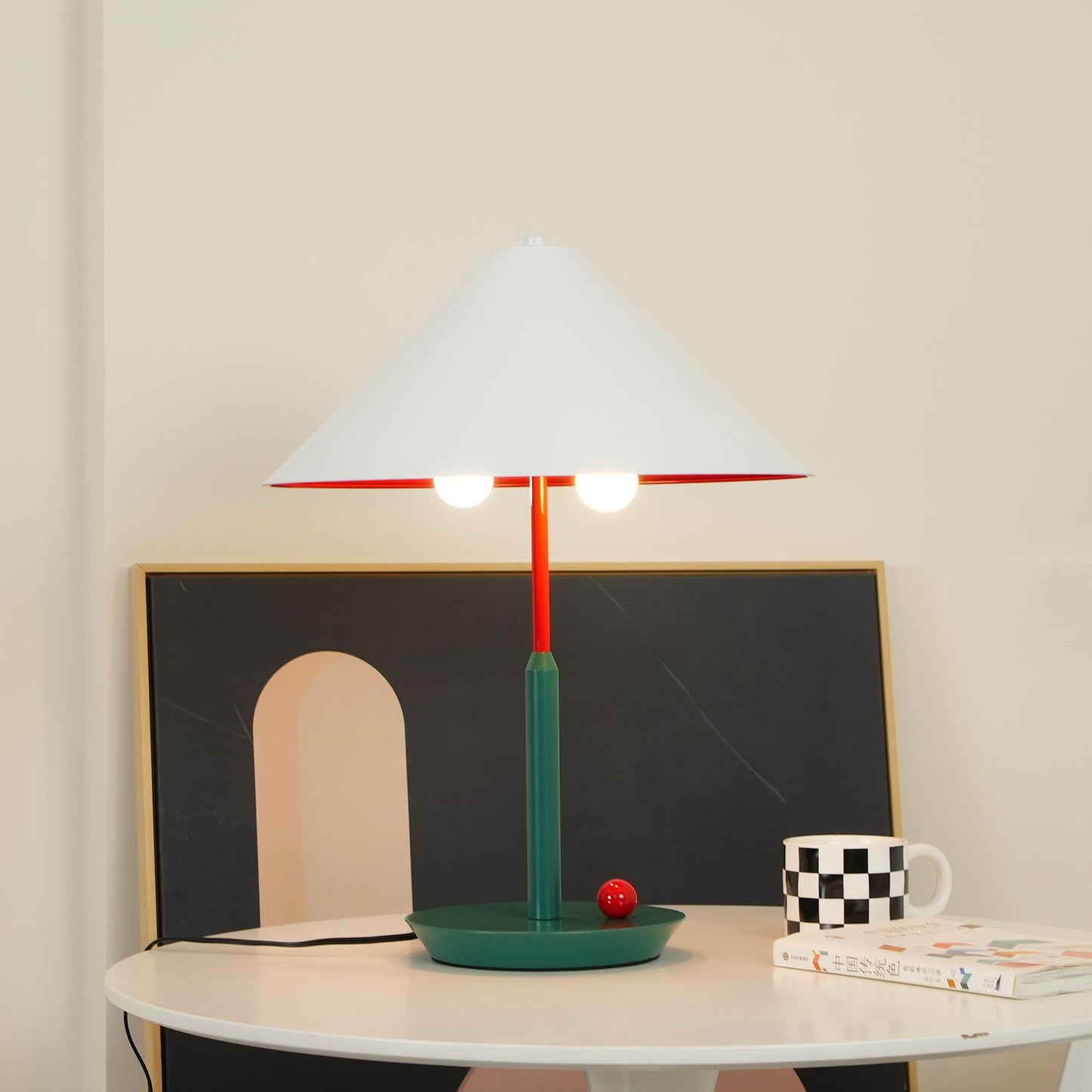 Little Eliah Table Lamp | Steel & Aluminum Alloy | Orange Flamingo, Green Peacock, Deep Blue, Yellow