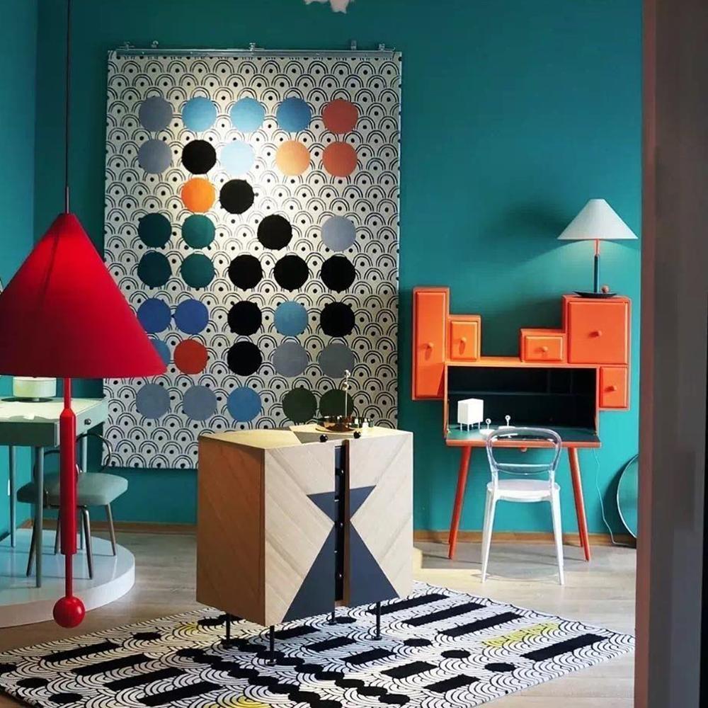 Little Eliah Table Lamp | Steel & Aluminum Alloy | Orange Flamingo, Green Peacock, Deep Blue, Yellow