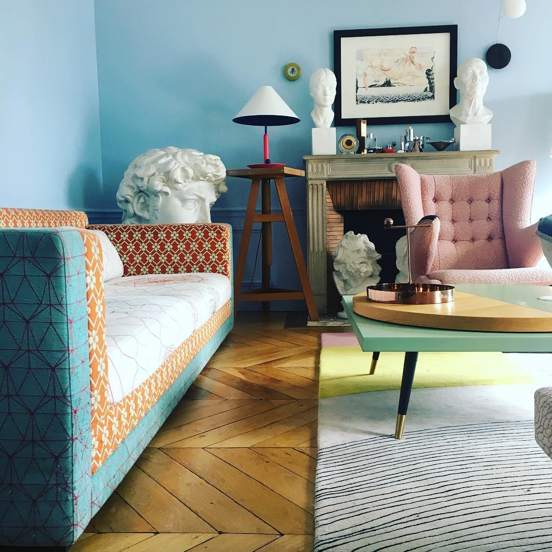 Little Eliah Table Lamp | Steel & Aluminum Alloy | Orange Flamingo, Green Peacock, Deep Blue, Yellow