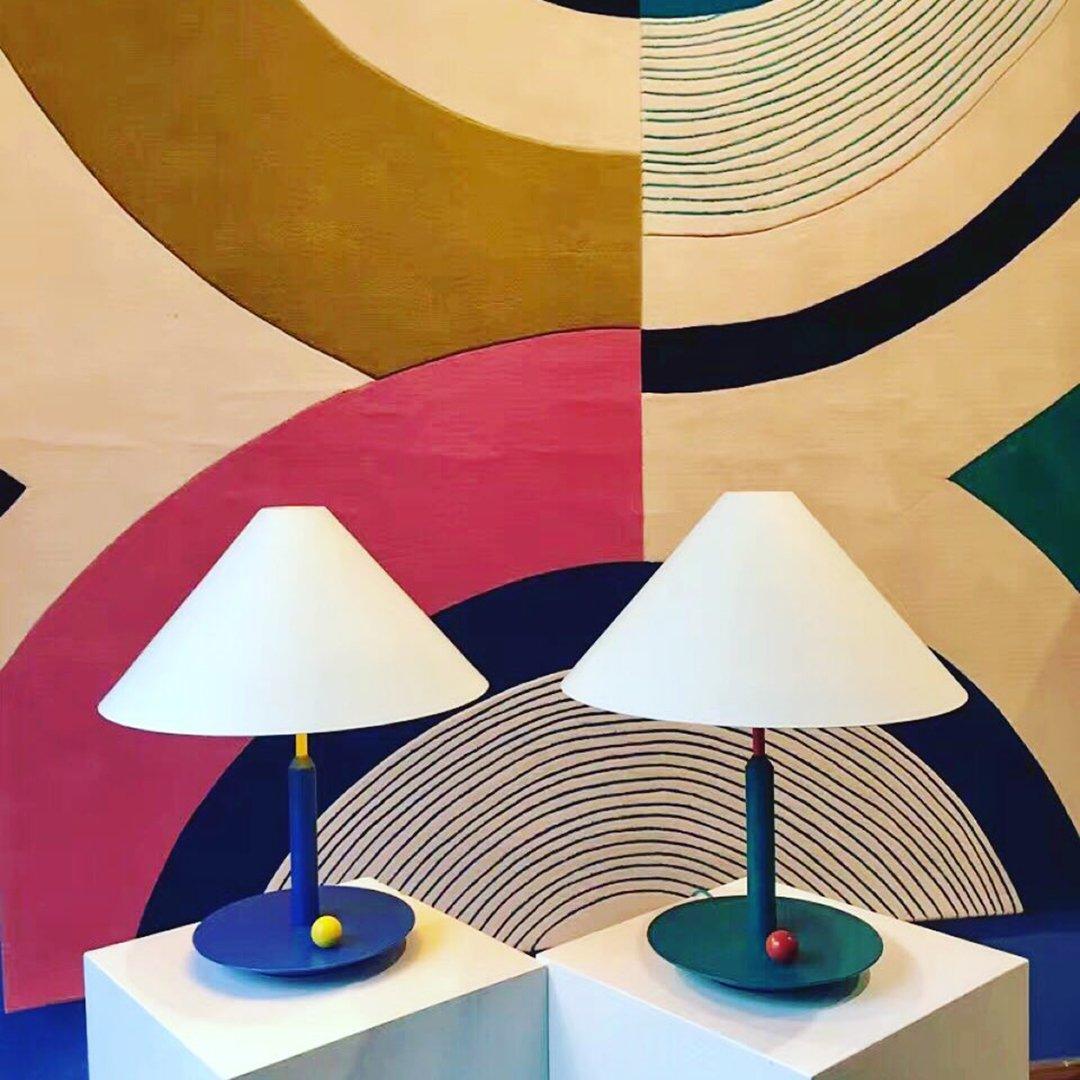 Little Eliah Table Lamp | Steel & Aluminum Alloy | Orange Flamingo, Green Peacock, Deep Blue, Yellow