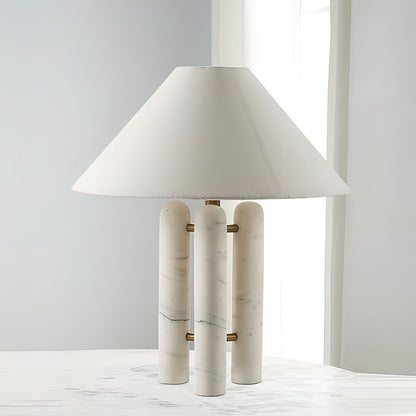 Lloyd Table Lamp | Marble & Metal | White
