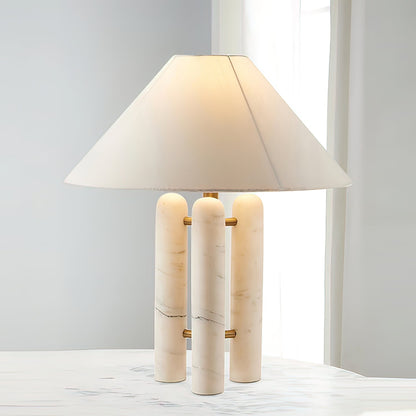 Lloyd Table Lamp | Marble & Metal | White