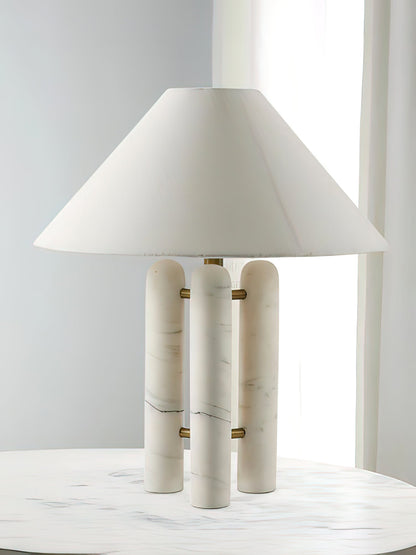 Lloyd Table Lamp | Marble & Metal | White