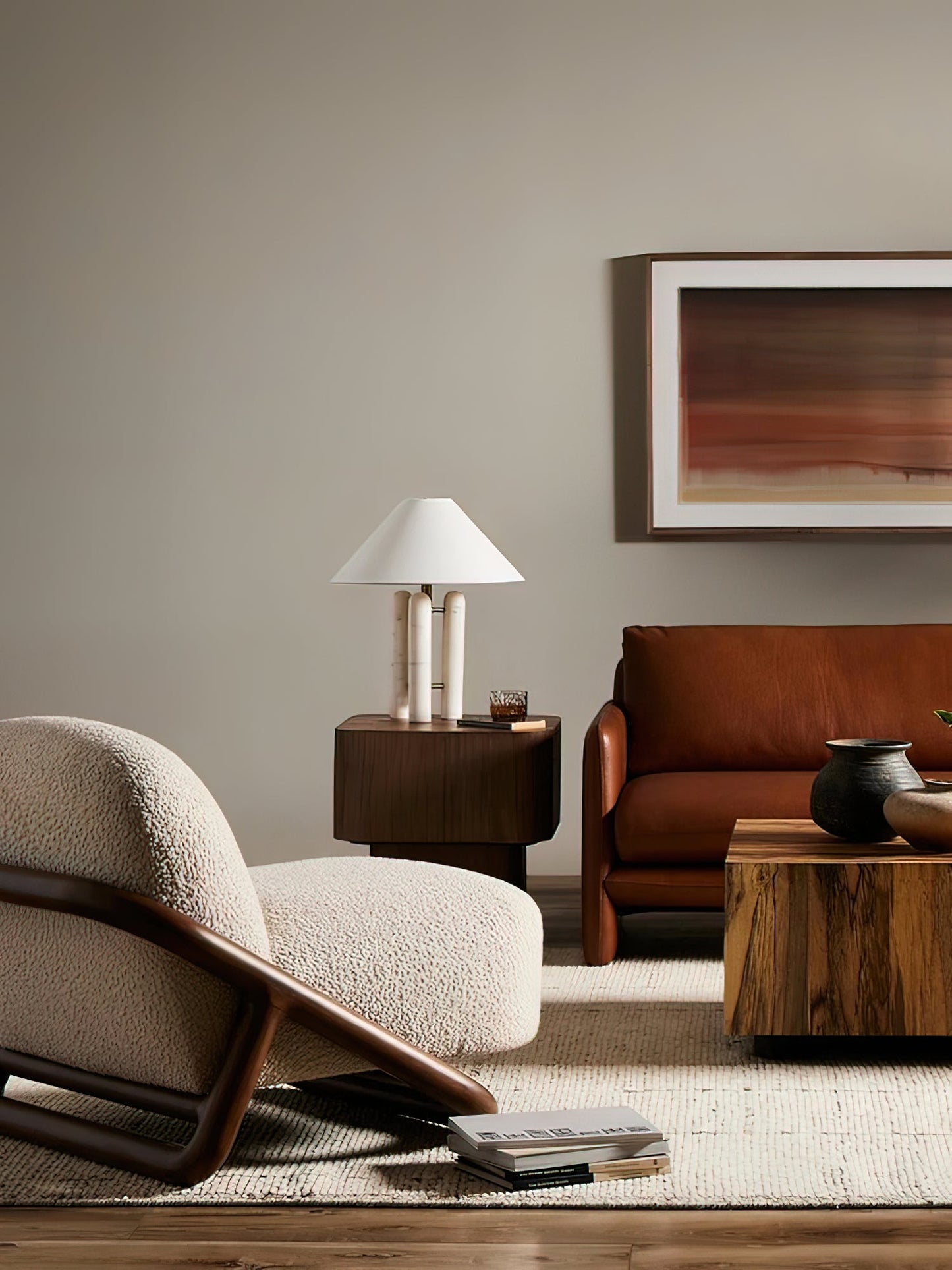 Lloyd Table Lamp | Marble & Metal | White