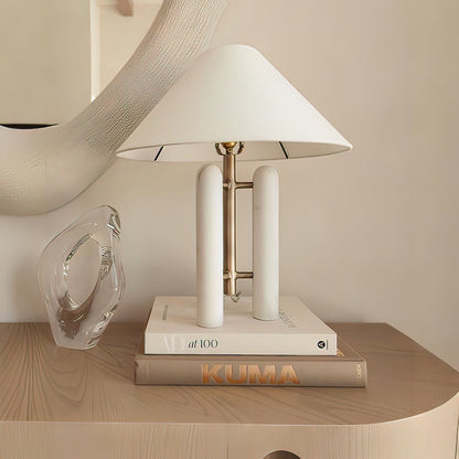 Lloyd Table Lamp | Marble & Metal | White