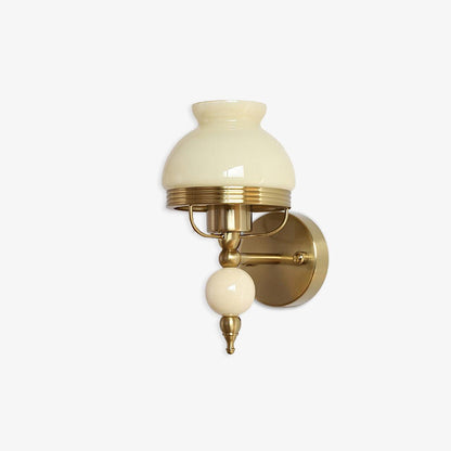 Loa Glass Wall Lamp | Iron & Glass | Gold, Beige or Pink