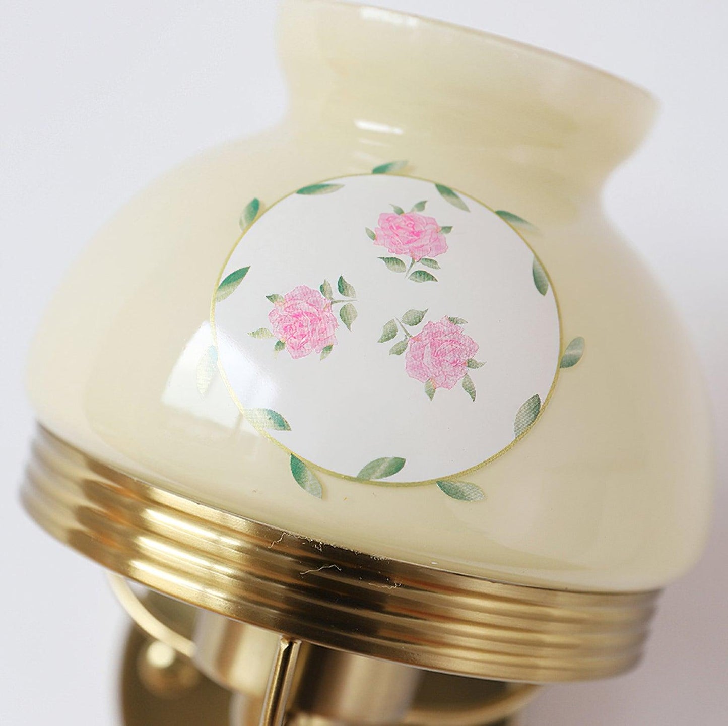 Loa Glass Wall Lamp | Iron & Glass | Gold, Beige or Pink