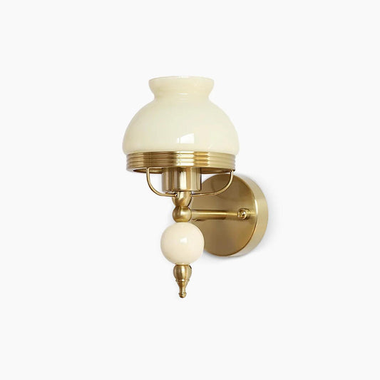 Loa Glass Wall Lamp | Iron & Glass | Gold, Beige or Pink