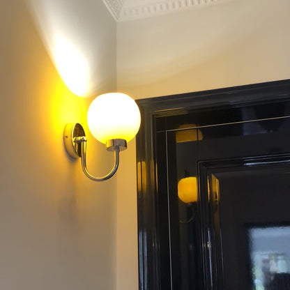 Loa Wall Lamp | Metal & Glass | Silver