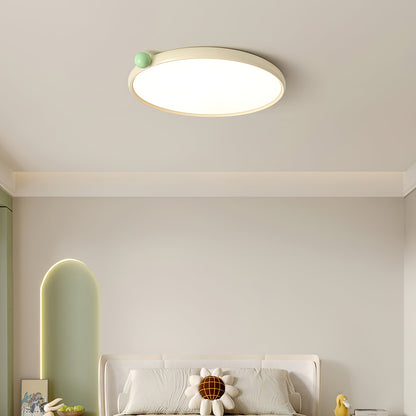 Lola Ceiling Lamp | Round Design | Red Accents