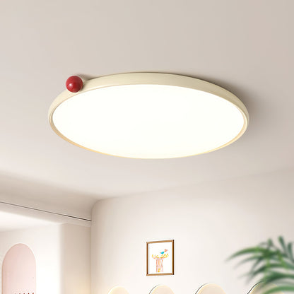 Lola Ceiling Lamp | Round Design | Red Accents