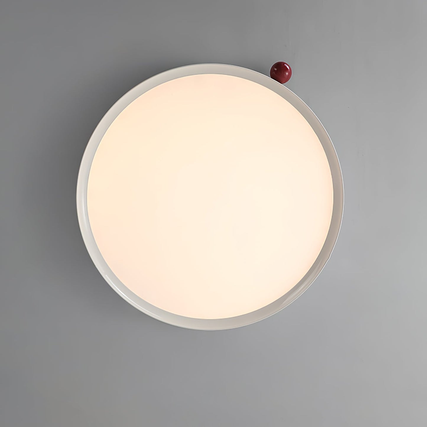 Lola Ceiling Lamp | Round Design | Red Accents