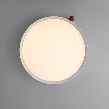 Lola Ceiling Lamp | Round Design | Red Accents
