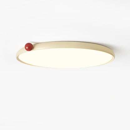 Lola Ceiling Lamp | Round Design | Red Accents