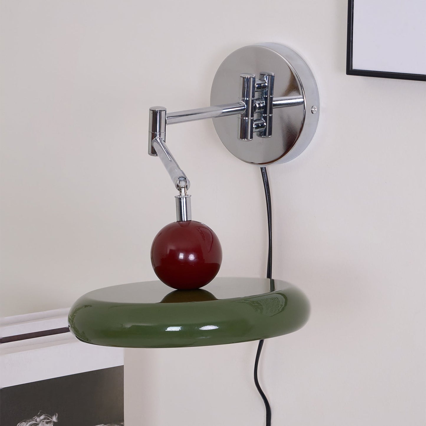 Lola Wall Lamp | Metal & Acrylic | Chrome or Green Finish