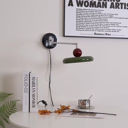 Lola Wall Lamp | Metal & Acrylic | Chrome or Green Finish