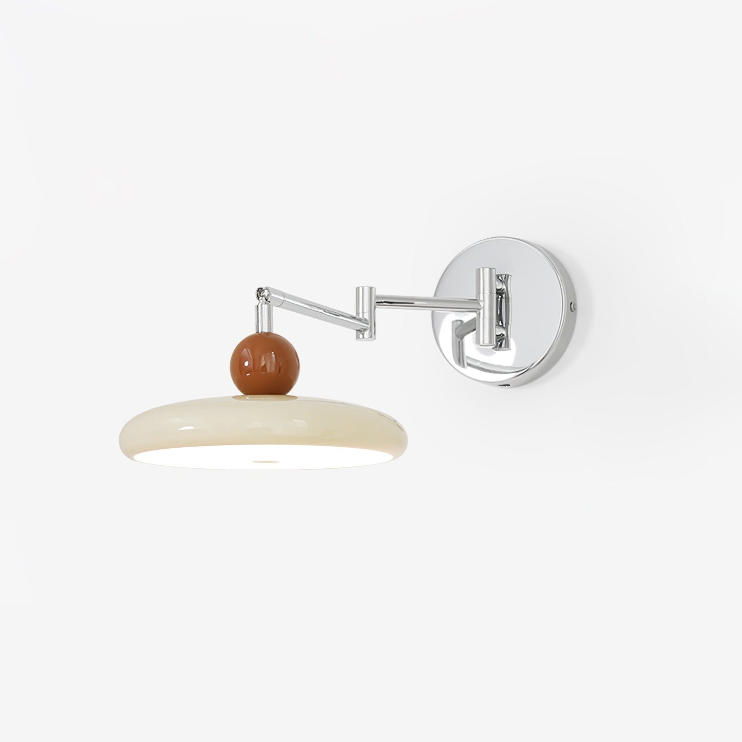 Lola Swing Arm Wall Lamp | Metal & Acrylic | Chrome or Green