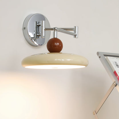 Lola Swing Arm Wall Lamp | Metal & Acrylic | Chrome or Green