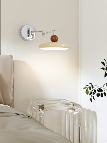 Lola Swing Arm Wall Lamp | Metal & Acrylic | Chrome or Green