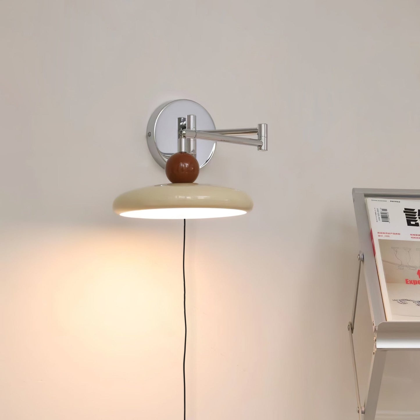 Lola Wall Lamp | Metal & Acrylic | Chrome or Green Finish