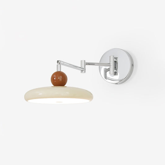Lola Swing Arm Wall Lamp | Metal & Acrylic | Chrome or Green