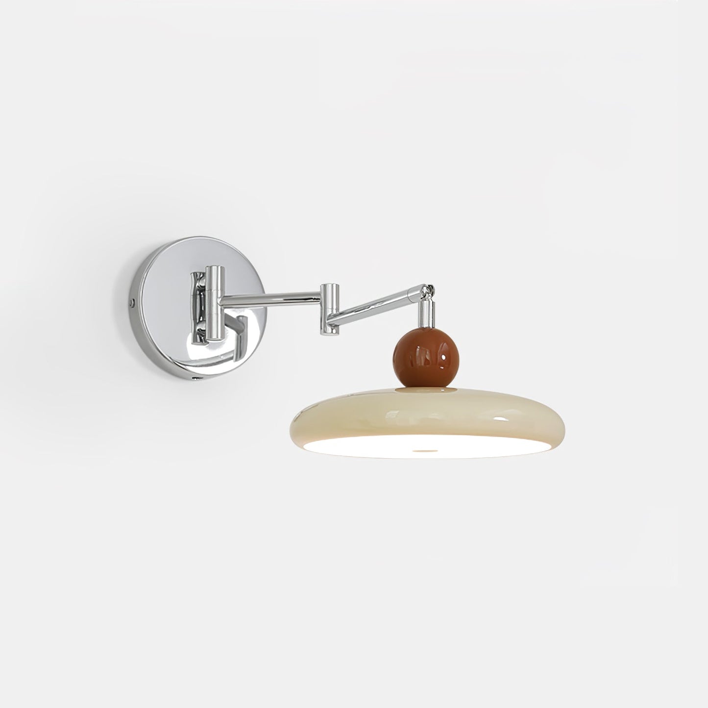 Lola Swing Arm Wall Lamp | Metal & Acrylic | Chrome or Green