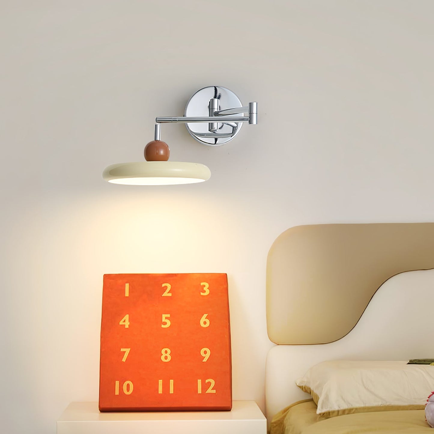 Lola Swing Arm Wall Lamp | Metal & Acrylic | Chrome or Green