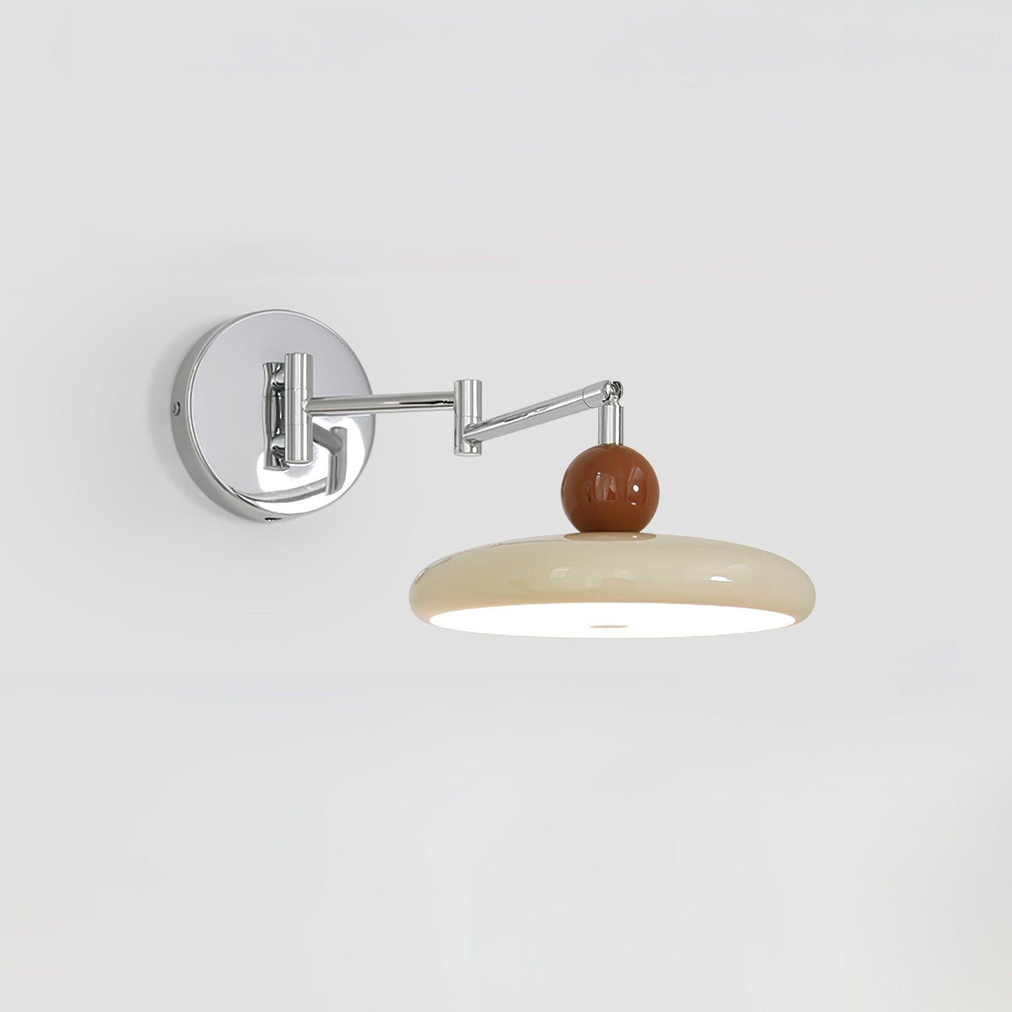 Lola Swing Arm Wall Lamp | Metal & Acrylic | Chrome or Green