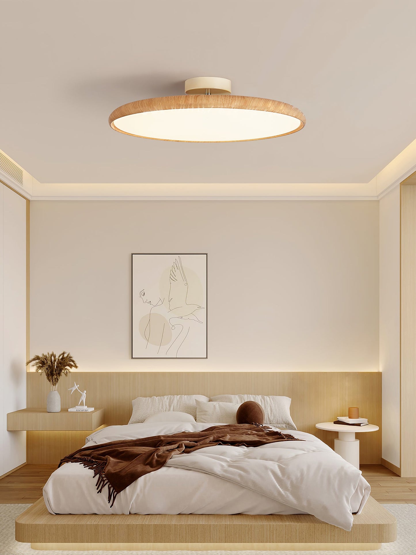 Lola Ceiling Lamp | Wood Grain | Adjustable