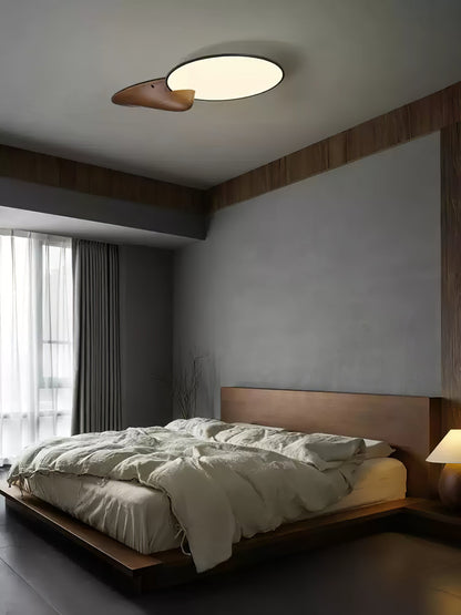 Lone Peak Ceiling Lamp | Wood, Metal, Acrylic | White, Black, Walnut Color